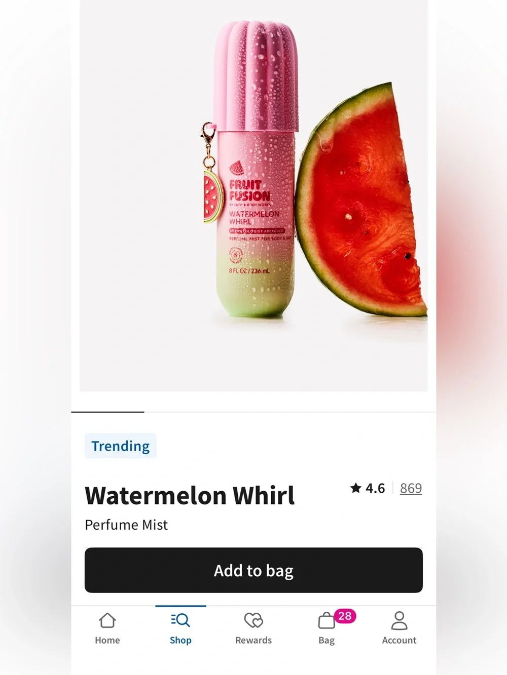 NEW! 9-Pc Bath & Body Works Fruit Fusion WATERMELON WHIRL Body Care Collection